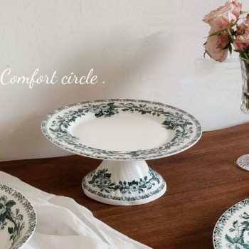 كوب وصحن سيراميك بتصميم اوربي فاخر7154