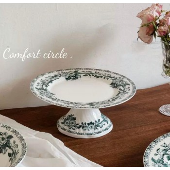 كوب وصحن سيراميك بتصميم اوربي فاخر7154