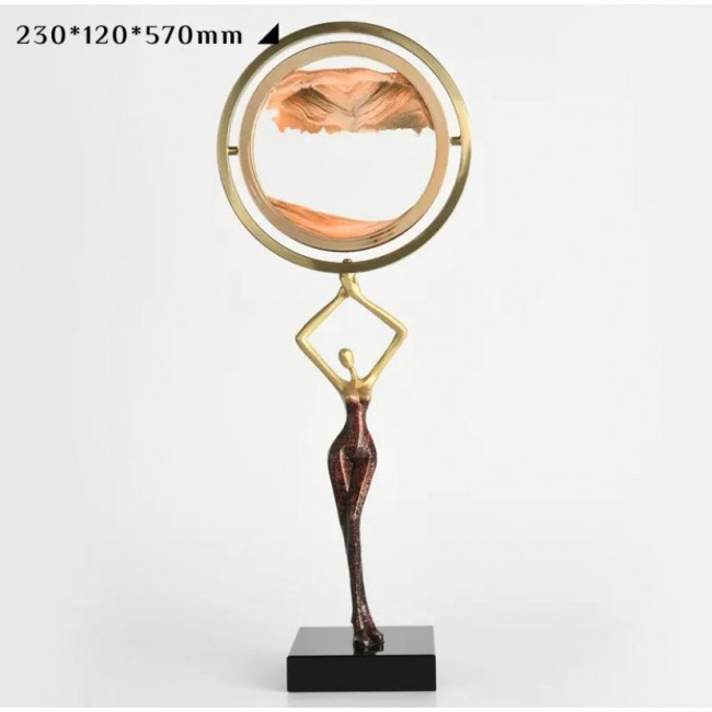 ساعه رمليه بتصميم شخصيه مثالي ديكور المنزل متوفر لونين 5948