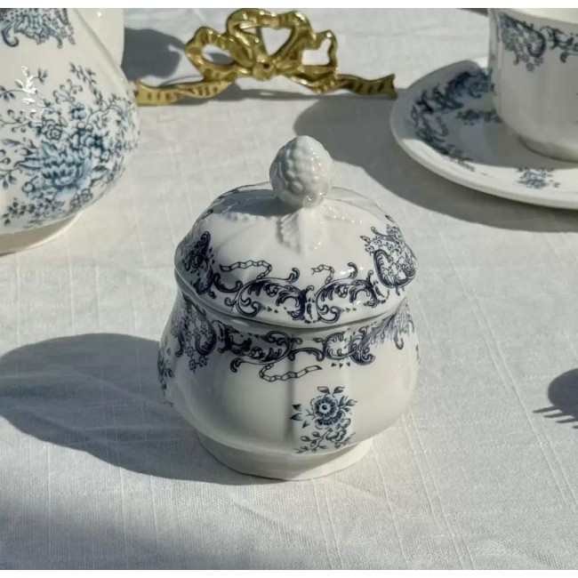 طقم شاي بورسلان نمط فرنسي 7195 طقم شاي بورسلان نمط فرنسي 7195