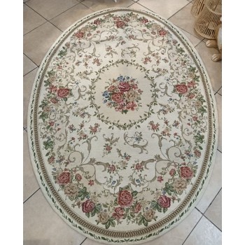 سجادة فاخرة بنقوش زهور ريفية بقاعدة غير قابل للانزلاق160cm*230cm  2541