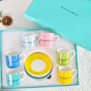 طقم فناجين قهوة تركي تيفاني بورسلان 12 قطعة  7362