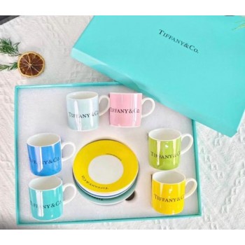 طقم فناجين قهوة تركي تيفاني بورسلان 12 قطعة  7362