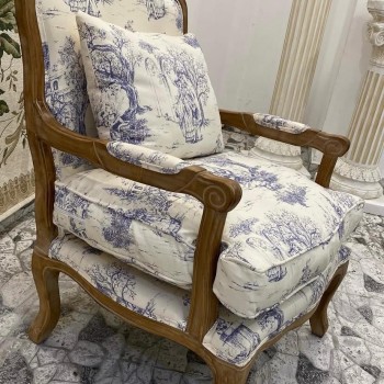 كرسي فاخر مصنوع من خشب البلوط وأجود أنواع الأقمشة 256143