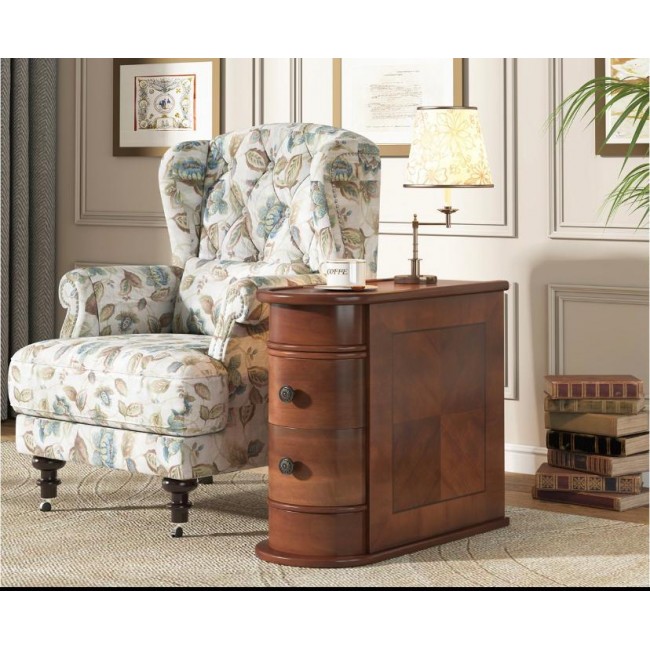 طاولة جانبية خشب بني فاخرة عالية الجودة 7995 طاولة جانبية خشب بني فاخرة عالية الجودة 7995