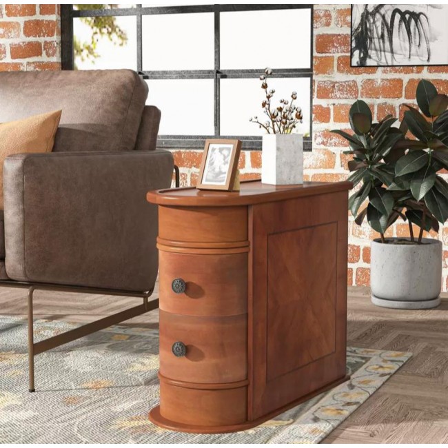 طاولة جانبية خشب بني فاخرة عالية الجودة 7995 طاولة جانبية خشب بني فاخرة عالية الجودة 7995