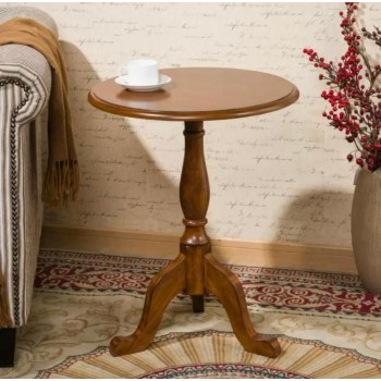 طاولة جانبية خشب طبيعي تصميم كلاسيك أوربي7901
