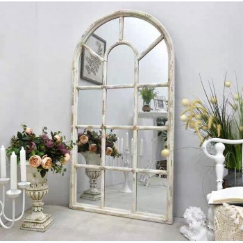 مرايا أرضية خشب معتق أبيض تصميم ريفي أوربي 6767