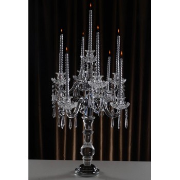 شمعدان ملكي كريستال زجاج8 أذرع فاخر 7915