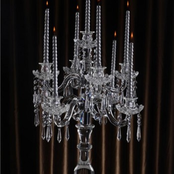 شمعدان ملكي كريستال زجاج8 أذرع فاخر 7915