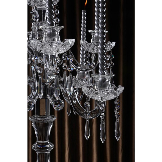 شمعدان ملكي كريستال زجاج8 أذرع فاخر 7915