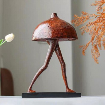 تحفة ديكور تصميم رجل الفطر مصنوع من الراتنج 8008