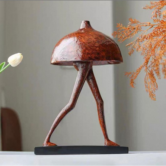 تحفة ديكور تصميم رجل الفطر مصنوع من الراتنج 8008