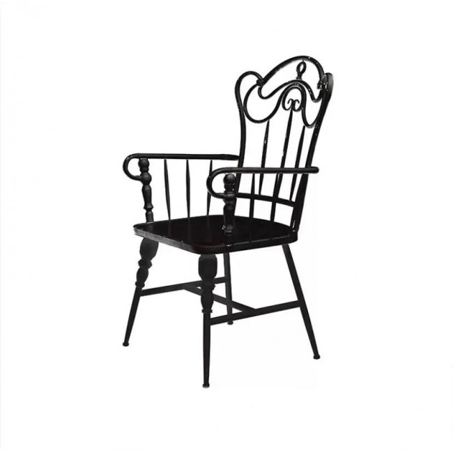 كرسي حديقة معدن مشغول يدويا على طراز الفرنسي  6761