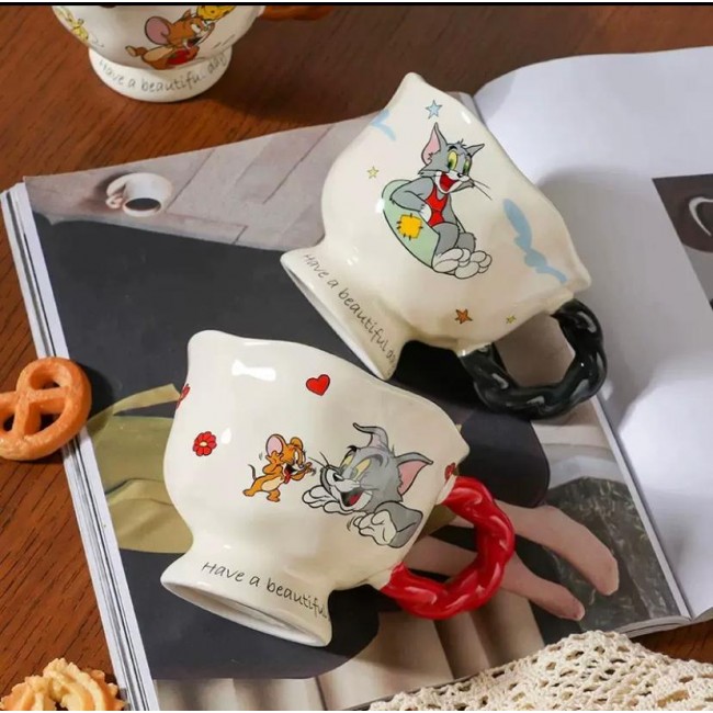 كوب قهوة سيراميك تصميم ديزني متوفر 3 اللوان 7057
