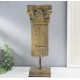 تحفة عمود رماني ذهبي معتق مثالي ديكور منزل 7041