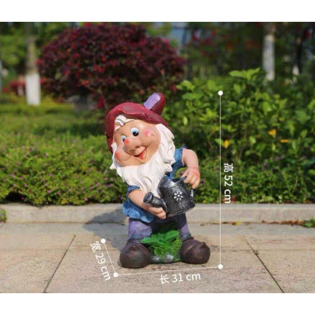 تحفة قزم سنو وايت حامل ابريق مثالي للحديقة الخارجية 6021