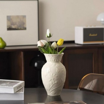 فازة سيراميك بستايل ريفي انيق 8012