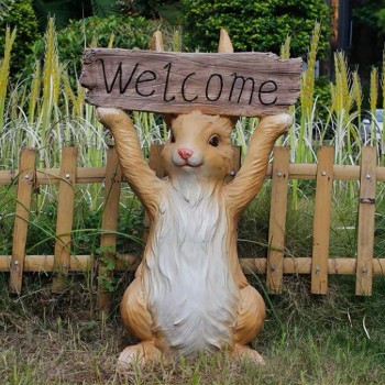 تحفة ارنب عبارة مرحبا فايبر ملائم للحديقة خارجية 6043