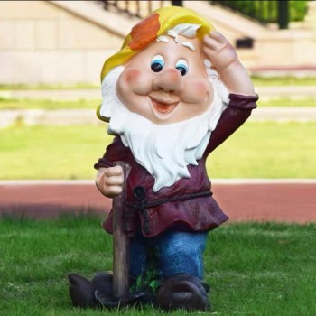 تحفة قزم سنو وايت فايبر مثالي للحديقة الخارجية 6022