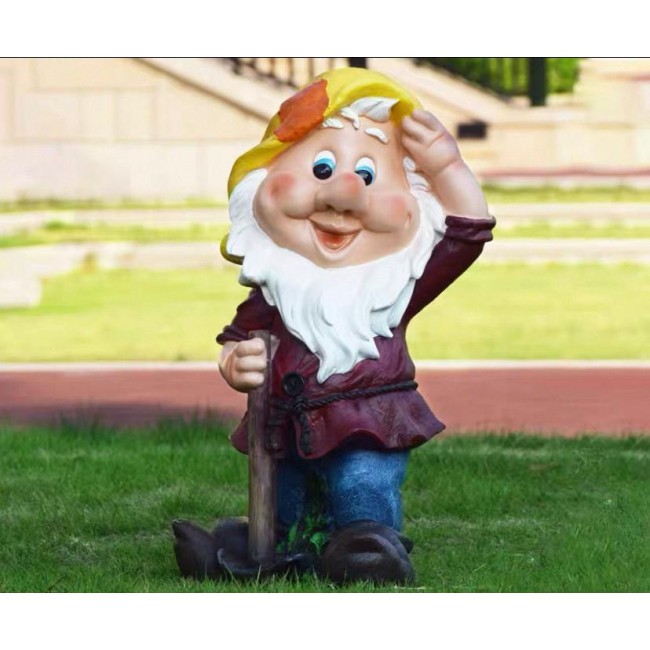 تحفة قزم سنو وايت فايبر مثالي للحديقة الخارجية 6022 تحفة قزم سنو وايت فايبر مثالي للحديقة الخارجية 6022