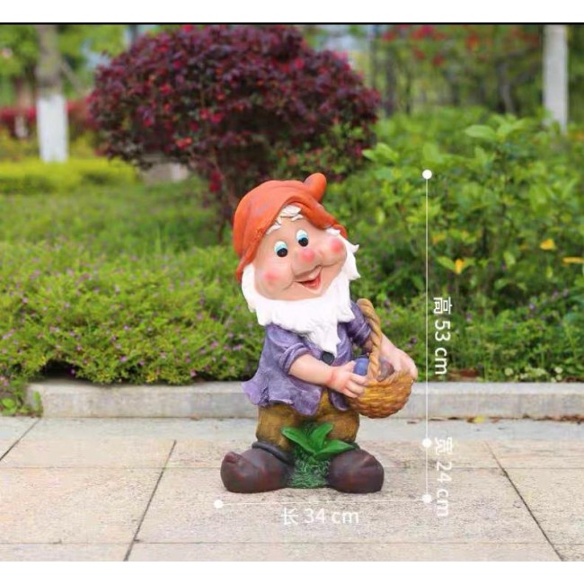 تحفة قزم سنو وايت فايبر ملائم للحديقة خارجيه 6020 تحفة قزم سنو وايت فايبر ملائم للحديقة خارجيه 6020