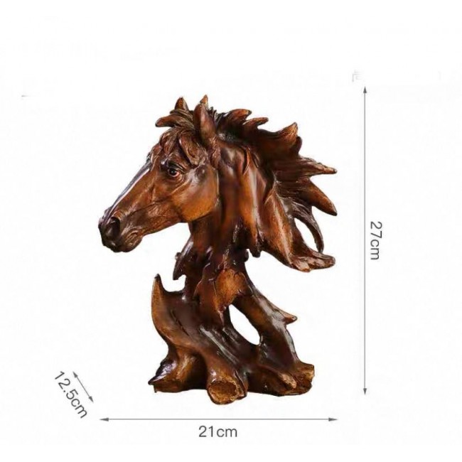 تحفة حصان فايبر مثالي لديكور المنزل 8015