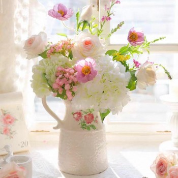 فازة سيراميك بستايل ريفي أنيق 7951