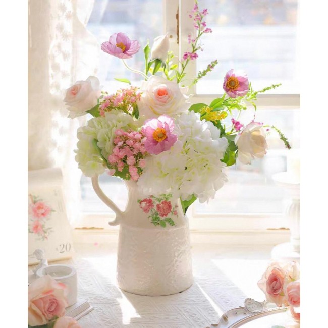 فازة سيراميك بستايل ريفي أنيق 7951