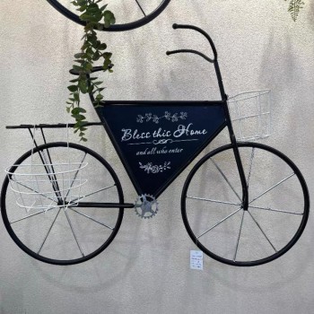 تحفة ديكور جداري بتصميم سيكل معدن ريفي 6766