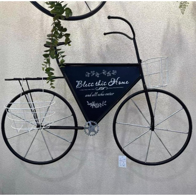 تحفة ديكور جداري بتصميم سيكل معدن ريفي 6766