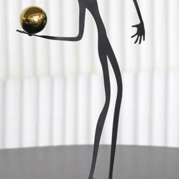 تحفة معدن فن تجريدي أبداعي مثالي ديكور المنزل