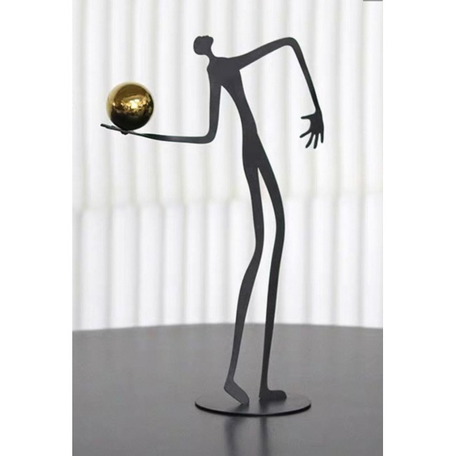 تحفة معدن فن تجريدي أبداعي مثالي ديكور المنزل