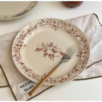 صحن سيراميك مورد بتصميم اوربي 8026 صحن سيراميك مورد بتصميم اوربي 8026