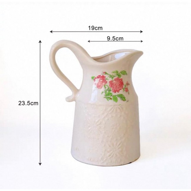 فازة سيراميك بستايل ريفي أنيق 7951