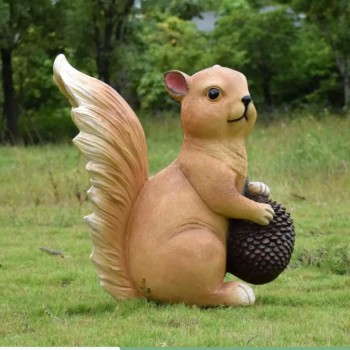 تحفة سنجاب فايبر مثالي حديقة خارجية بحجم كبير برتفاع 68سم  6016