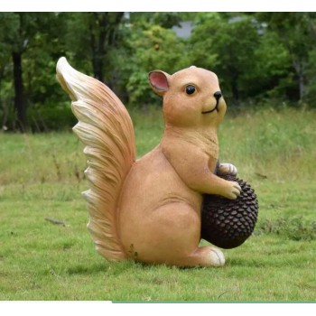 تحفة سنجاب فايبر مثالي حديقة خارجية بحجم كبير برتفاع 68سم  6016