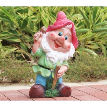 تحفة قزم سنو وايت فايبر للحديقة الخارجية برتفاع 43سم 6042