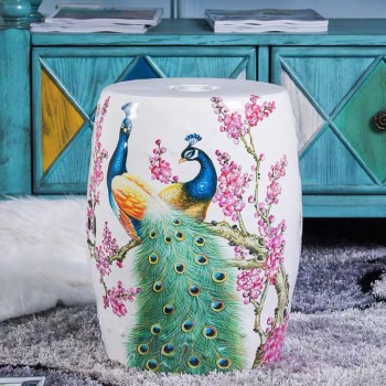 مقعد سيراميك فاخر برسمة طاوس 6968