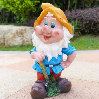 تحفة قزم سنو وايت فايبر مثالي للحديقه خارجيه برتفاع 43سم 6040