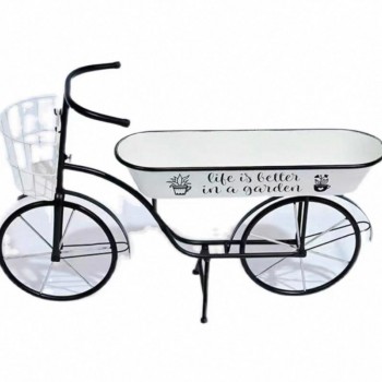 تحفة ديكور حامل نبات شكل سيكل معدن على طراز الأروبي 6763