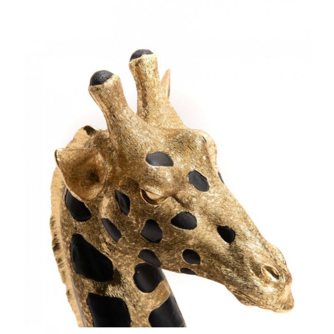 رأس زرافه ذهبي لديكور داخلي حجم كبير من الرتنج  7018