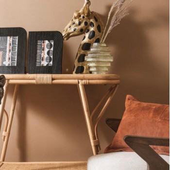 تحفة رأس زرافه حجم صغير لديكور الداخلي 7019