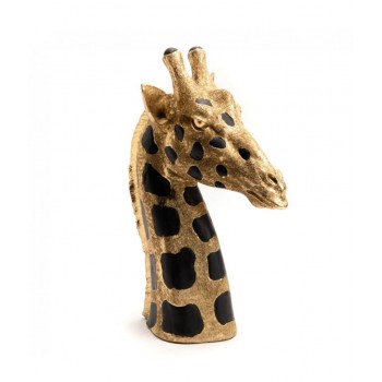 رأس زرافه ذهبي لديكور داخلي حجم كبير من الرتنج  7018
