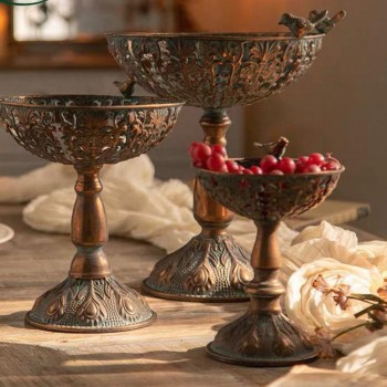 صينية فاكهة معدن بتصميم أوربي موفر 3 احجام 7820