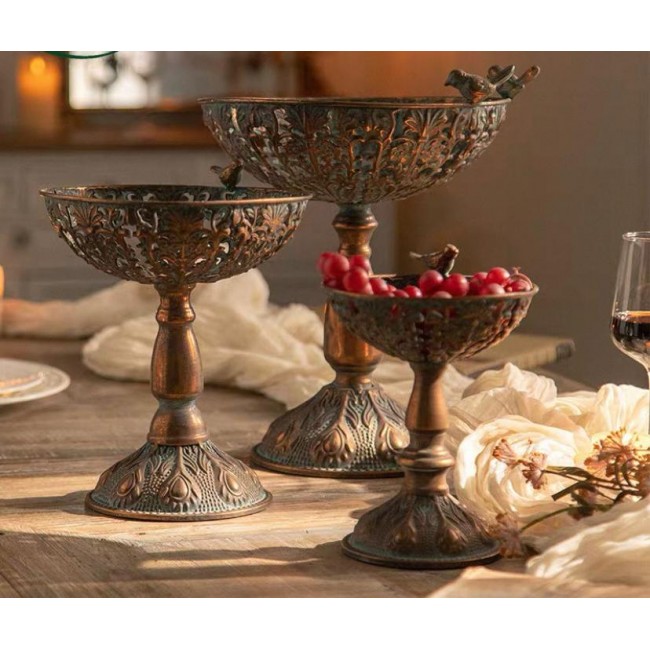 صينية فاكهة معدن بتصميم أوربي موفر 3 احجام 7820