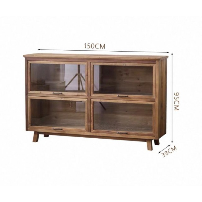 كونسول جداري من خشب طبيعي بتصيم ريفي أوربي ملائم لديكور المنزل 8130