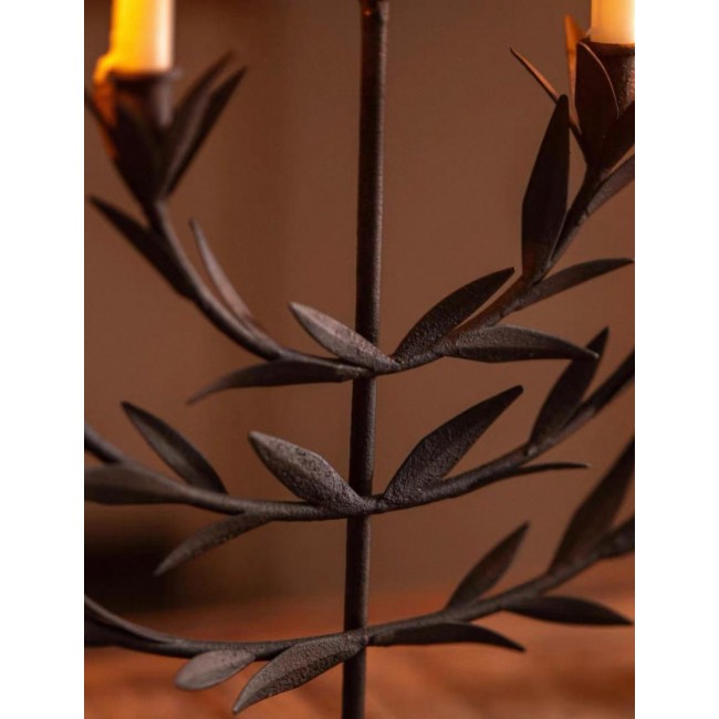 شمعدان معدن معتق بتصميم أوربي كلاسيك 8060