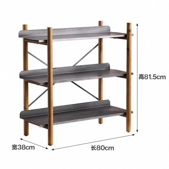 أرفف أرضية خشب بتصميم ريفي أوربي L8088