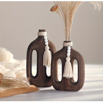 طقم فازه خشب تصميم بوهيمي لترتيب زهور 8151